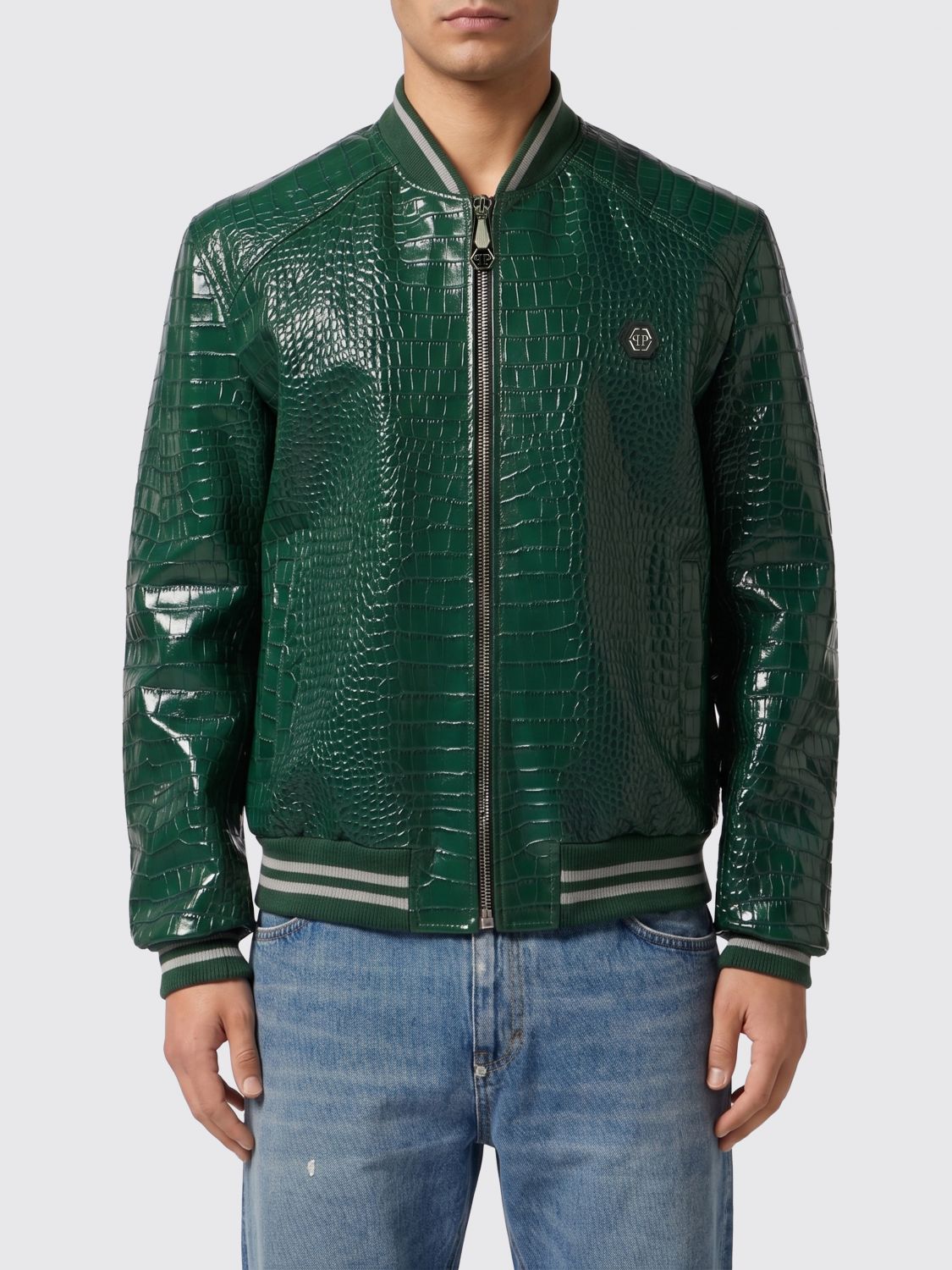 PHILIPP PLEIN Jacket Men color Green
