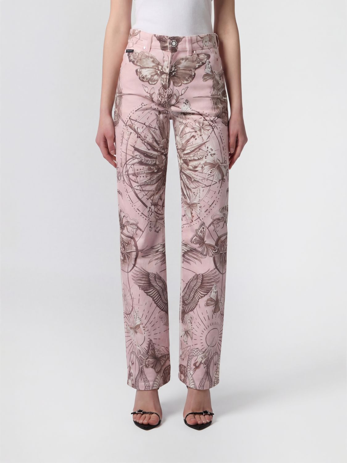 PHILIPP PLEIN Jeans Donna colore Bianco