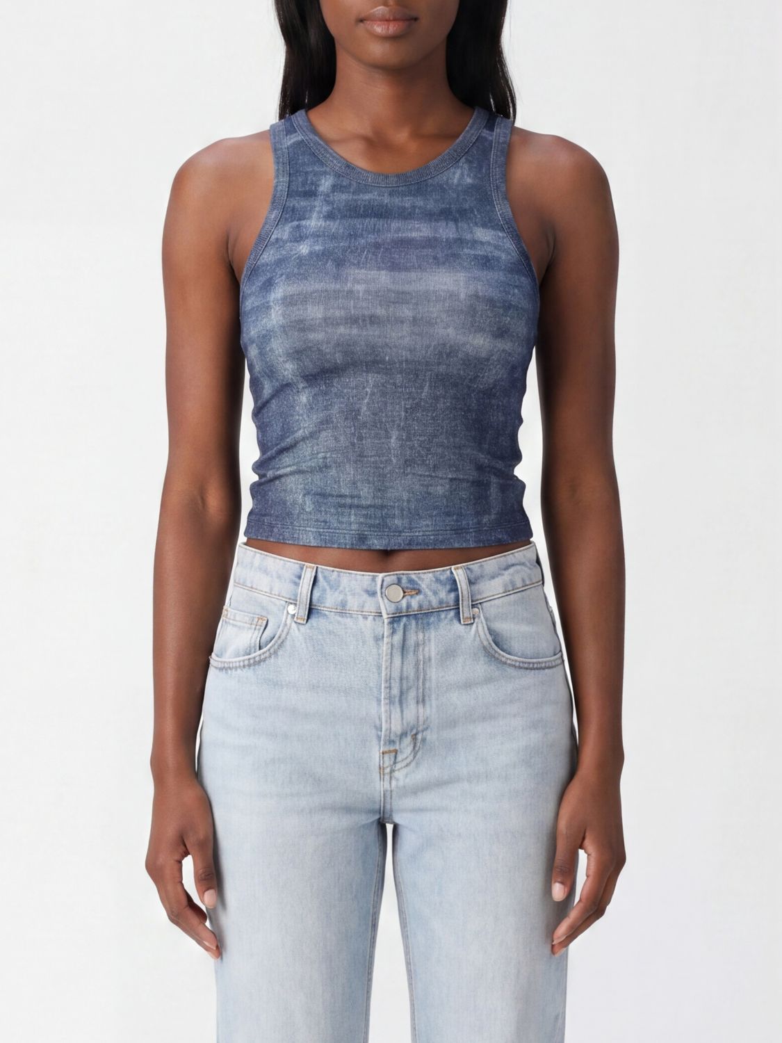 LIU JO Top Woman color Denim
