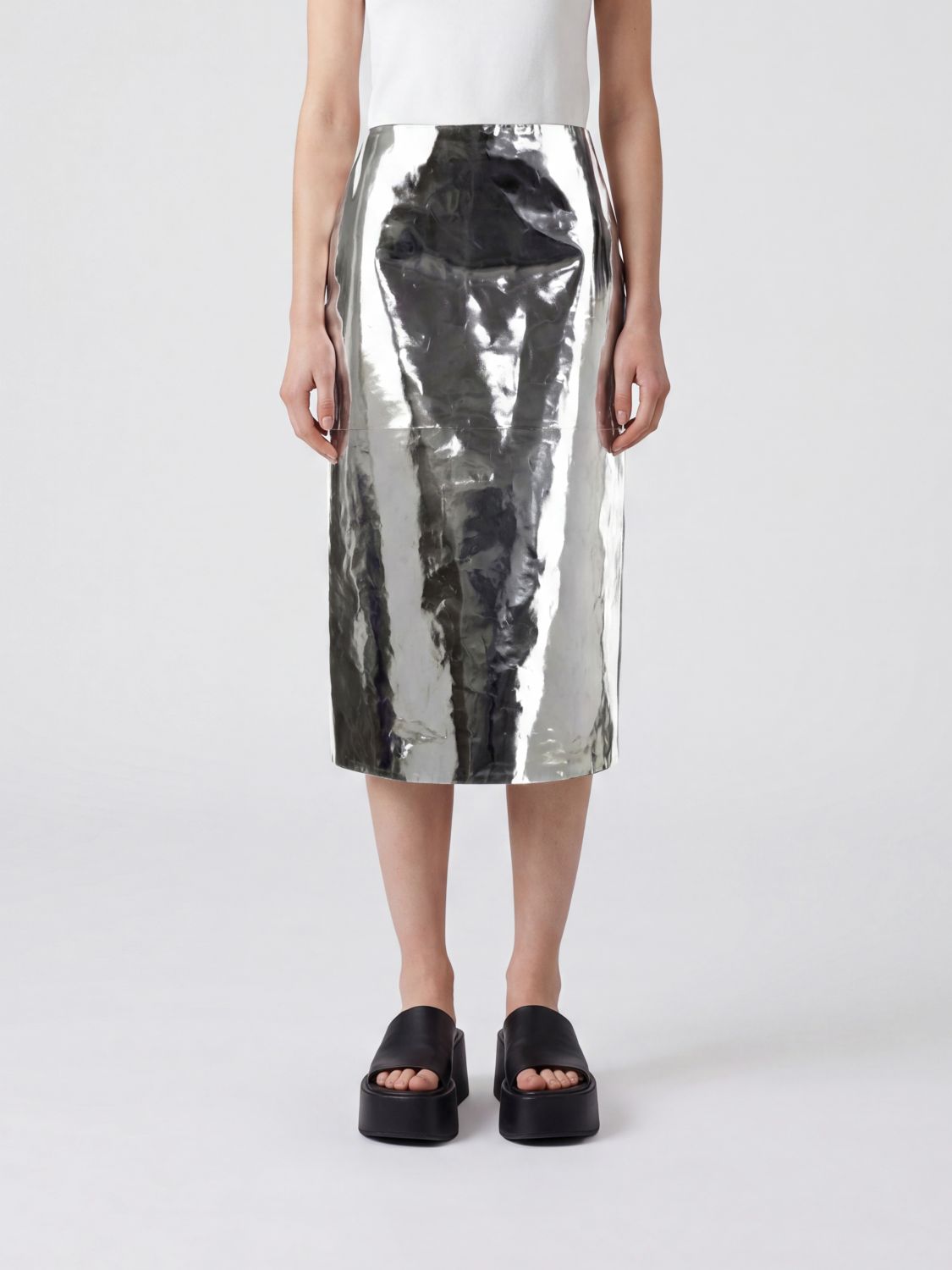 JIL SANDER Gonna Donna colore Argento