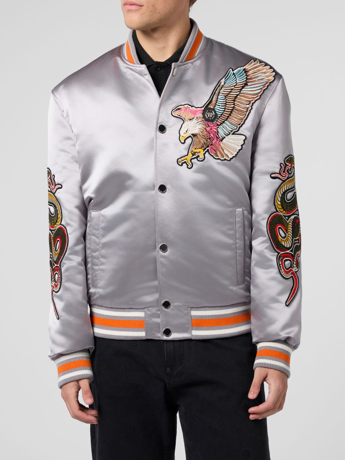 PHILIPP PLEIN Jacket Men color Grey