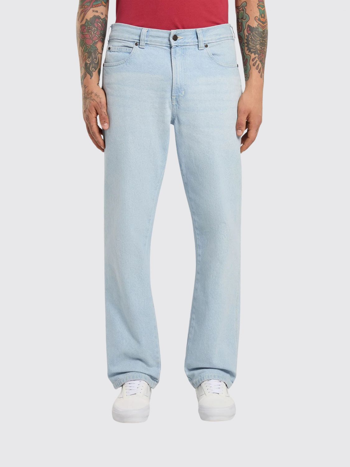 DICKIES Jeans Carpenter straight 954 in denim con vita media e logo posteriore