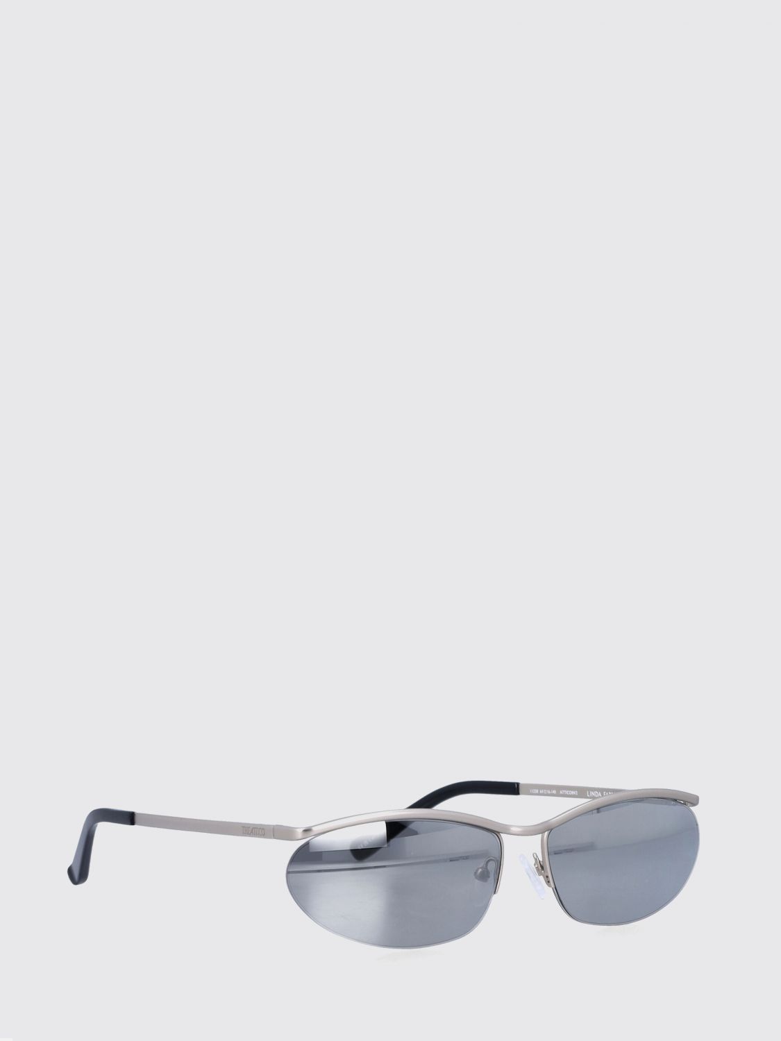 THE ATTICO Charlotte Silver-Tone Metal Oval Frame Sunglasses　THE ATTICO シャーロット シルバートーン メタル オーバル フレーム サングラス THE