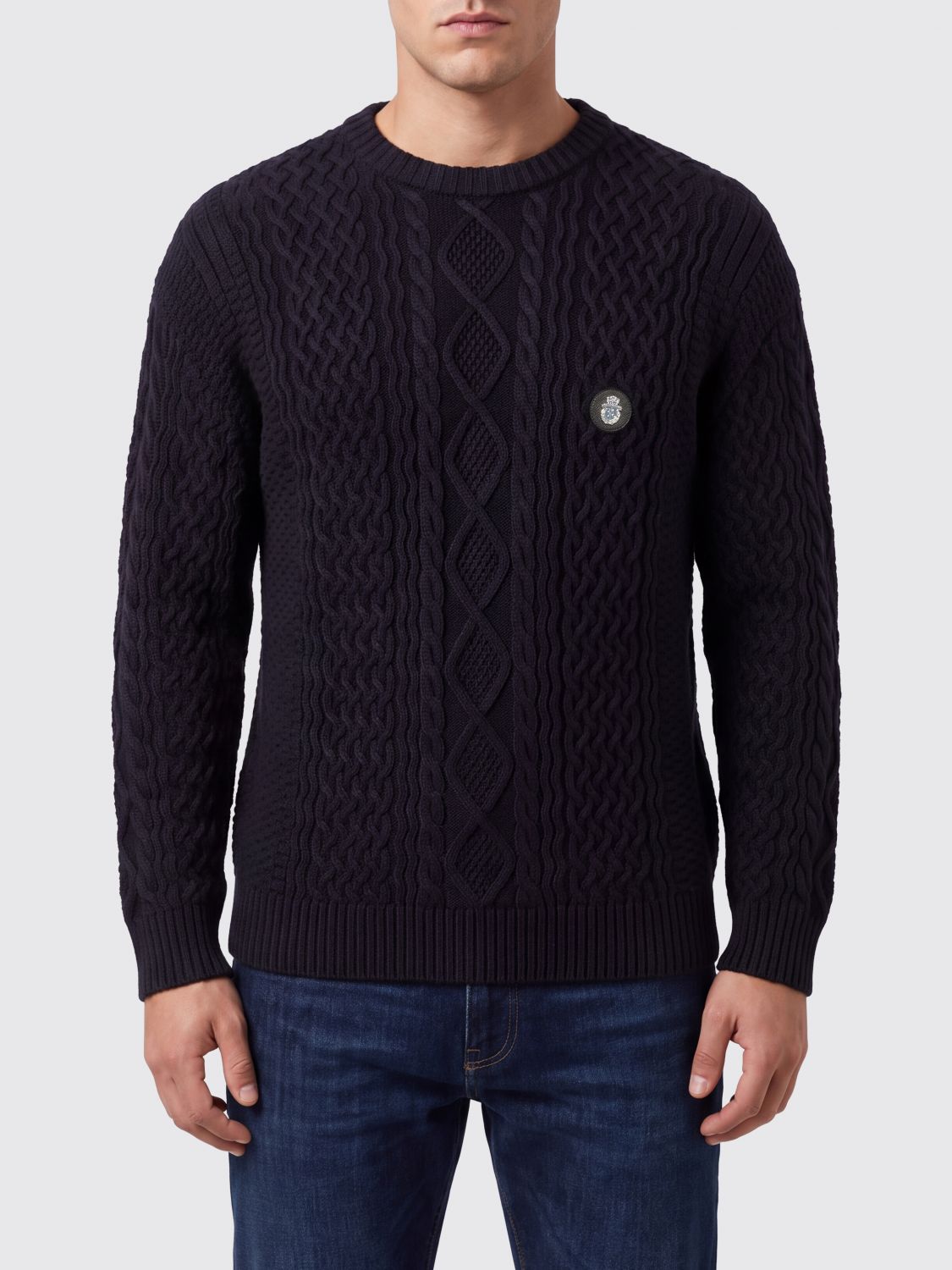 Billionaire Cable-Knit Cotton and Cashmere-Blend Crewneck Jumper