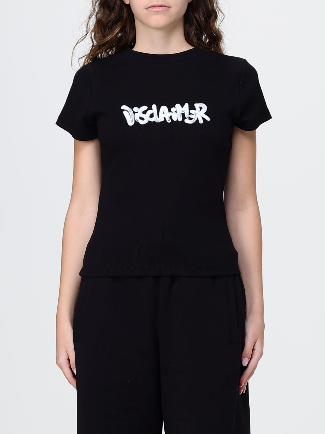 DISCLAIMER T-Shirts Donna colore Nero
