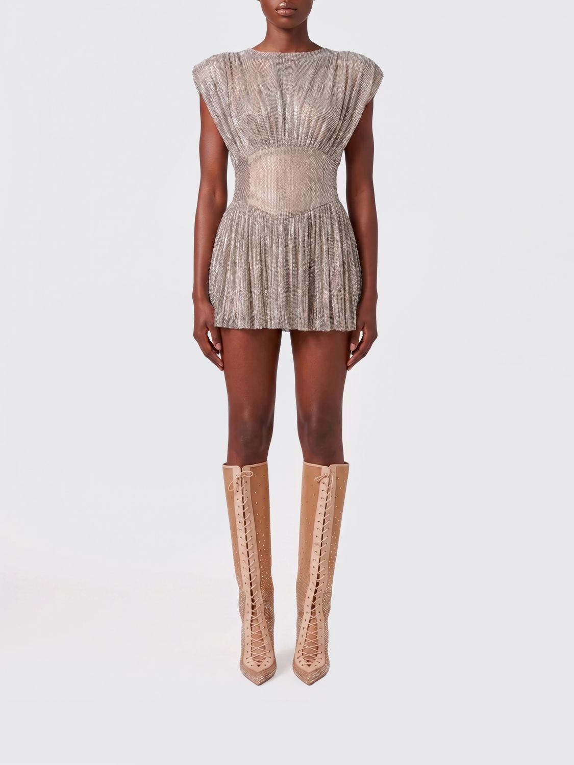 GIUSEPPE DI MORABITO Dress Woman color Silver