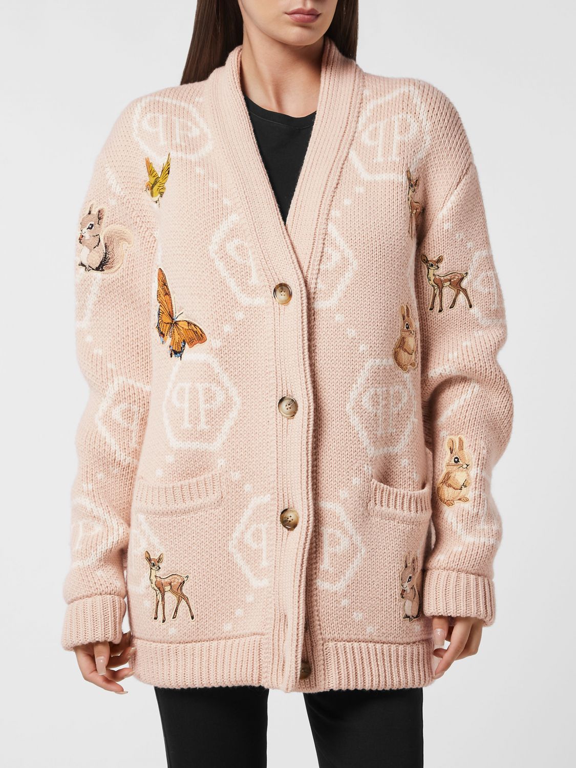 PHILIPP PLEIN Cardigan Donna colore Beige