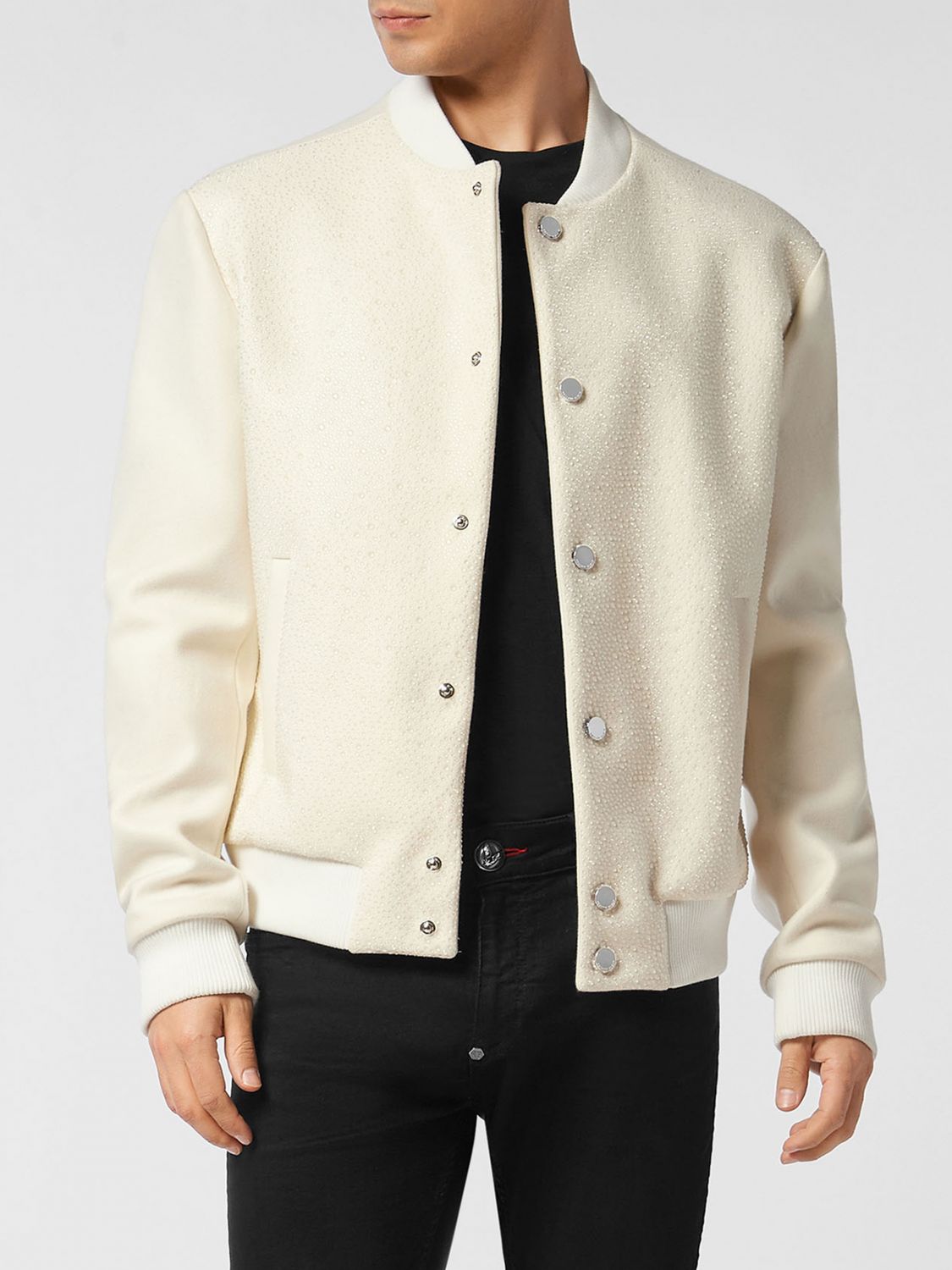 PHILIPP PLEIN Jacket Men color White