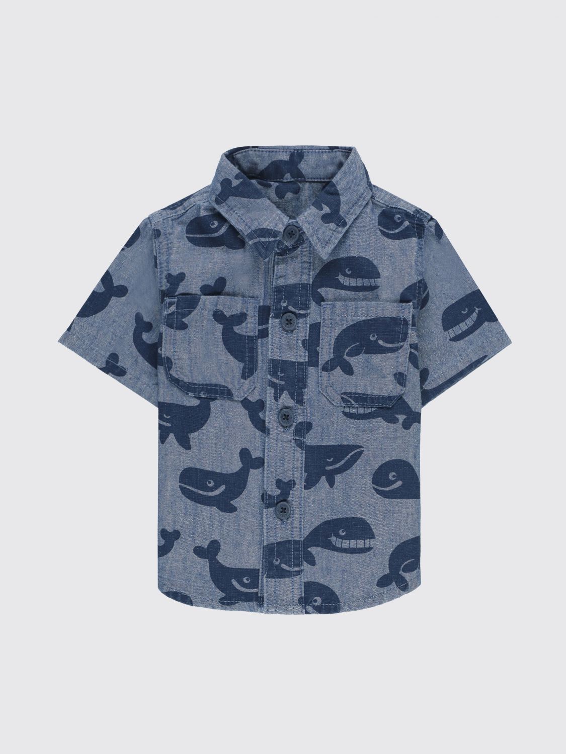 STELLA MCCARTNEY KIDS Boy's Bowling Shirt in Cotton with Graphic Print　STELLA MCCARTNEY KIDS ボーイズ ボウリング シャツ コットン グラフィック プリント STELLA