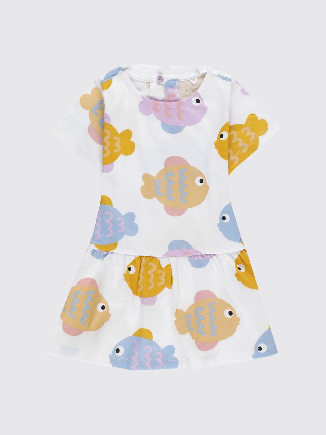STELLA MCCARTNEY KIDS Girl's Graphic Print T-shirt Dress in Cotton　STELLA MCCARTNEY KIDS ガールズ グラフィック プリント T シャツ ドレス (コットン) STELLA