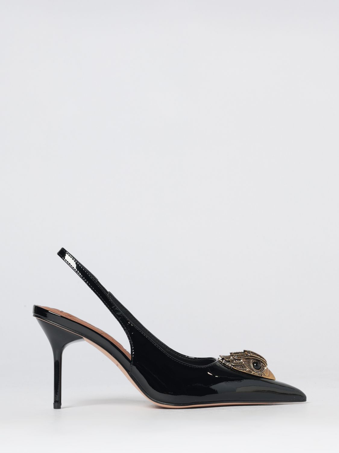 KURT GEIGER LONDON Décolleté slingback Eagle in vernice con tacco alto