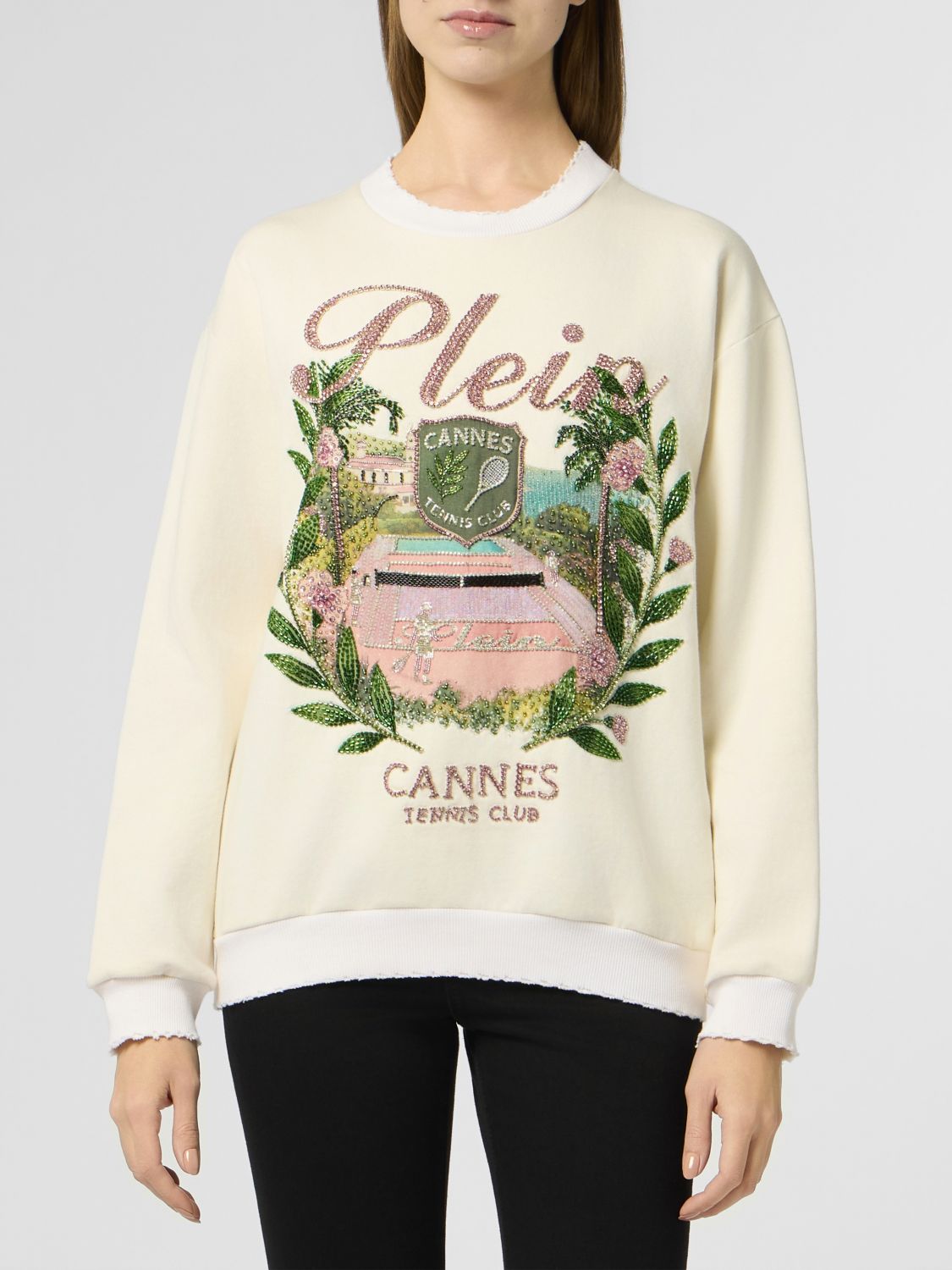 PHILIPP PLEIN Felpa Donna colore Bianco