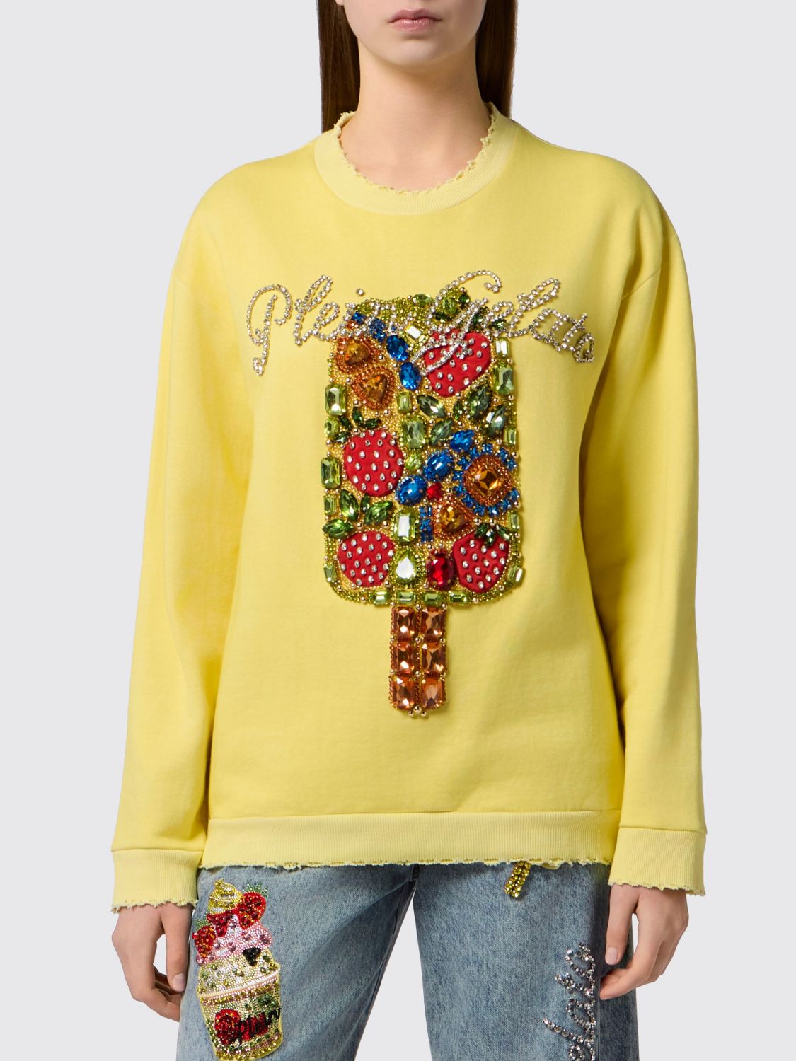 PHILIPP PLEIN Felpa Donna colore Giallo