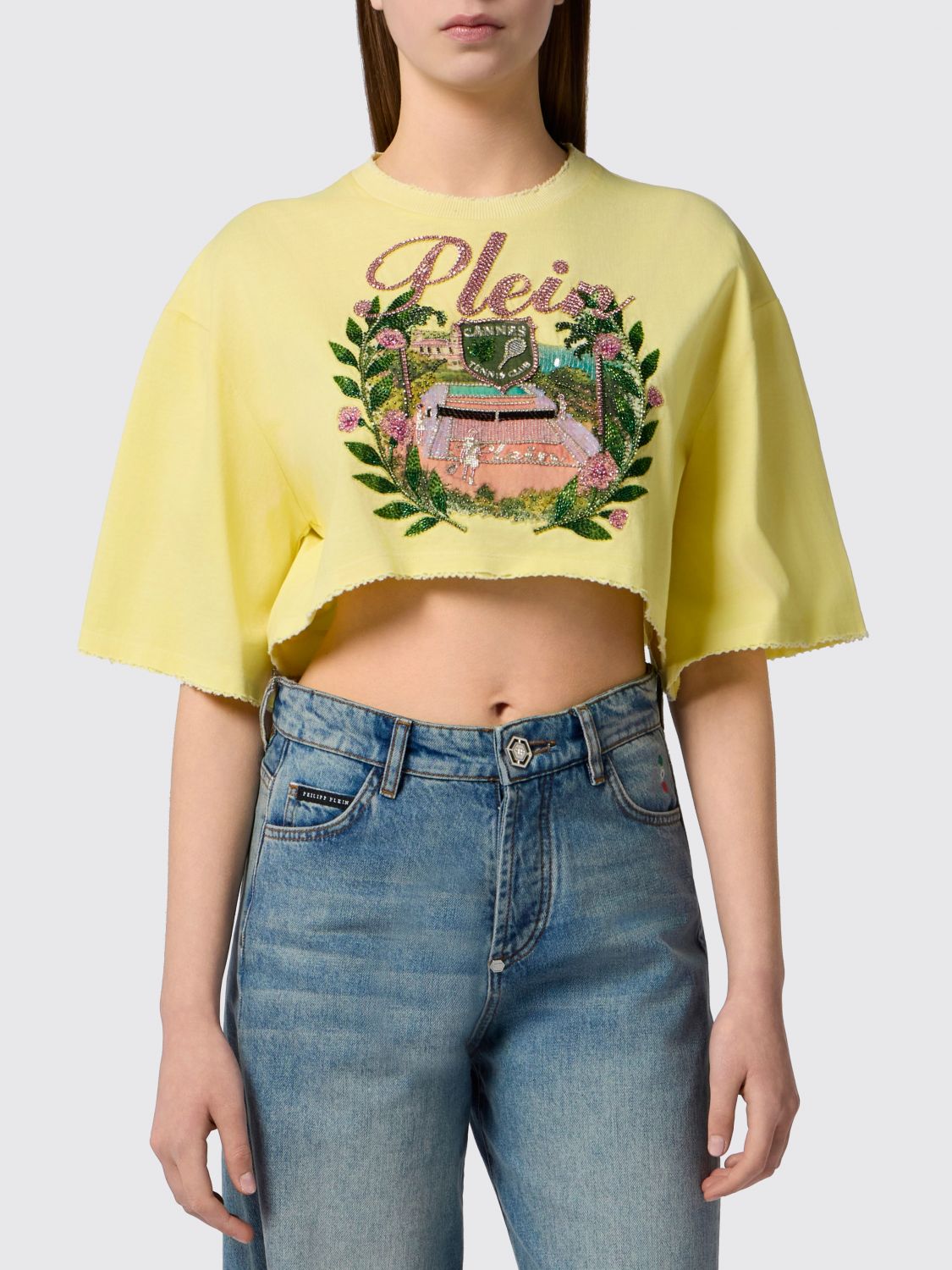 PHILIPP PLEIN T-Shirts Donna colore Giallo