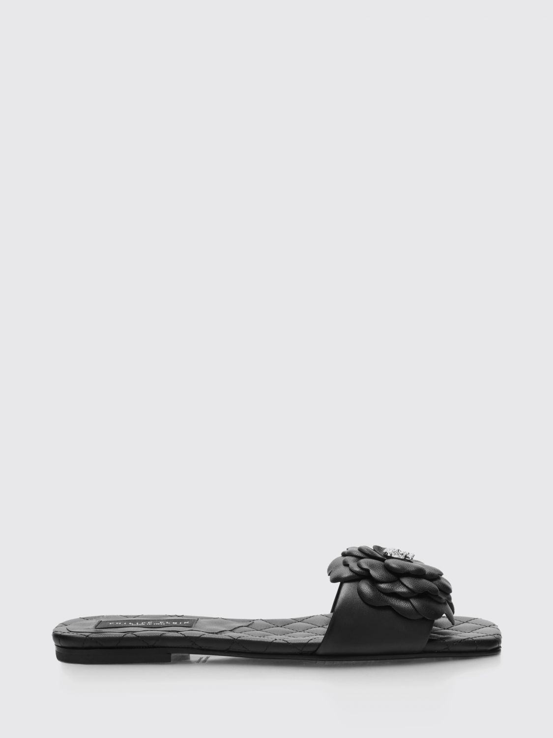 PHILIPP PLEIN Flat Sandal Woman color Black