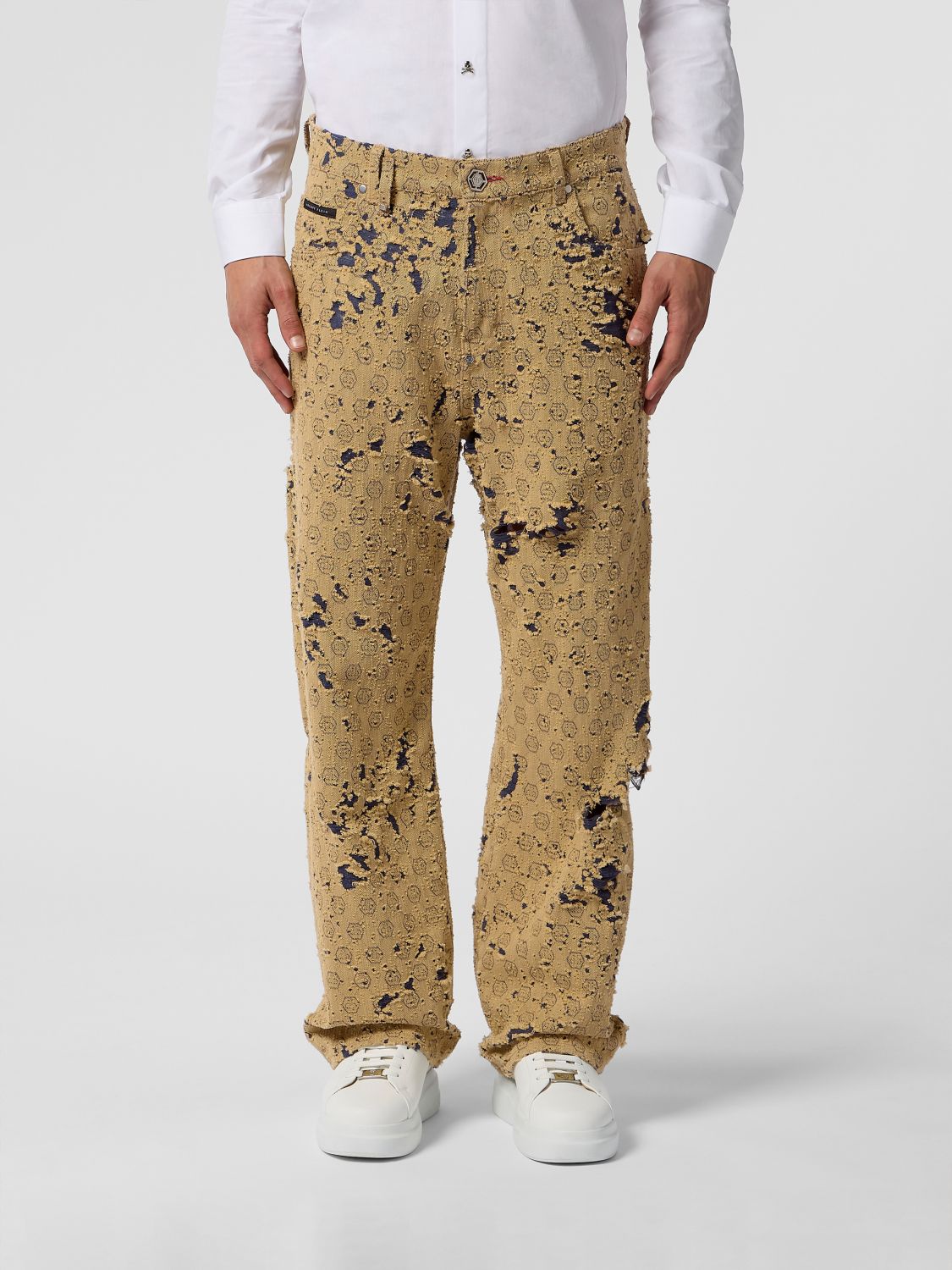 PHILIPP PLEIN Jeans Men color Beige