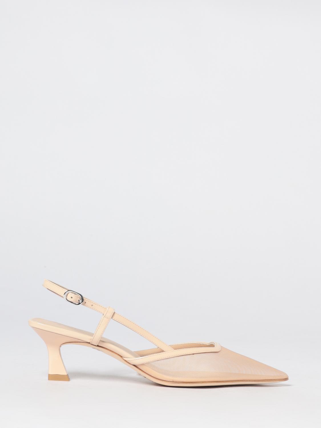 STUART WEITZMAN Décolleté slingback in nylon a rete con tacco medio