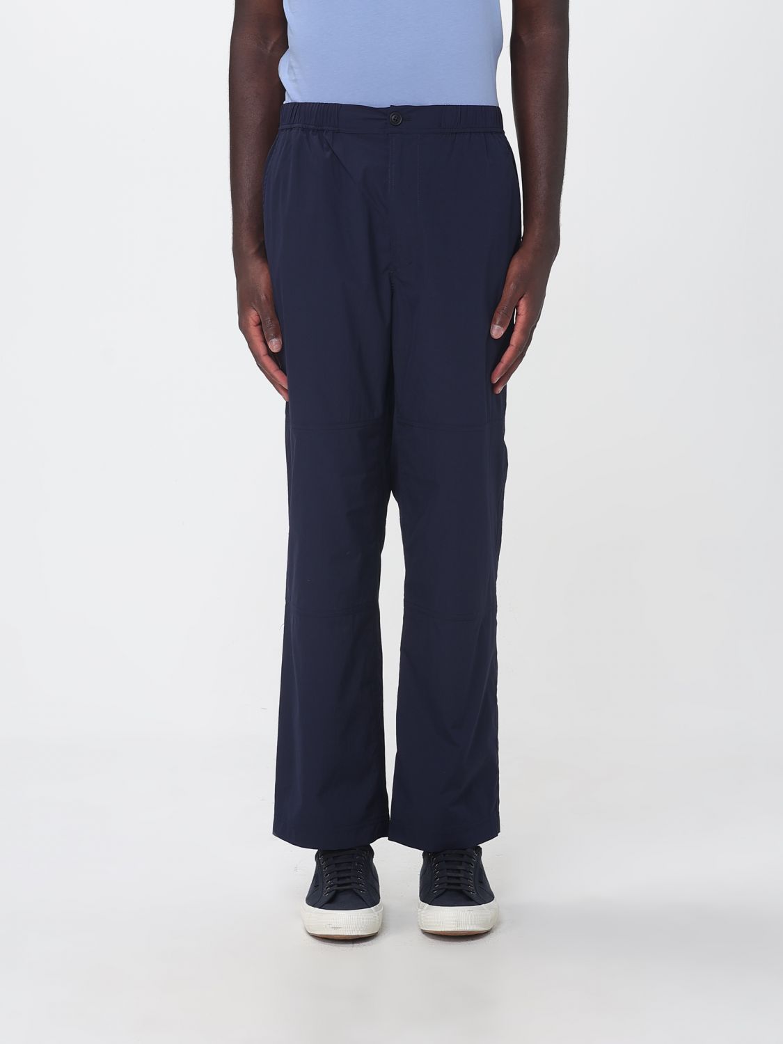 Save The Duck Slim Fit Stretch Technical Fabric Trousers with Elasticated Waist by