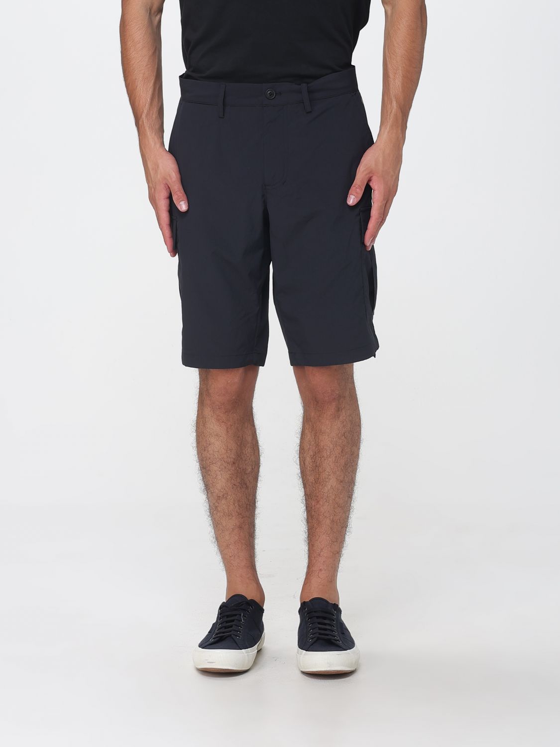SAVE THE DUCK Cargo-Shorts aus technischem Stretch-Gewebe mit Gürtelschlaufen