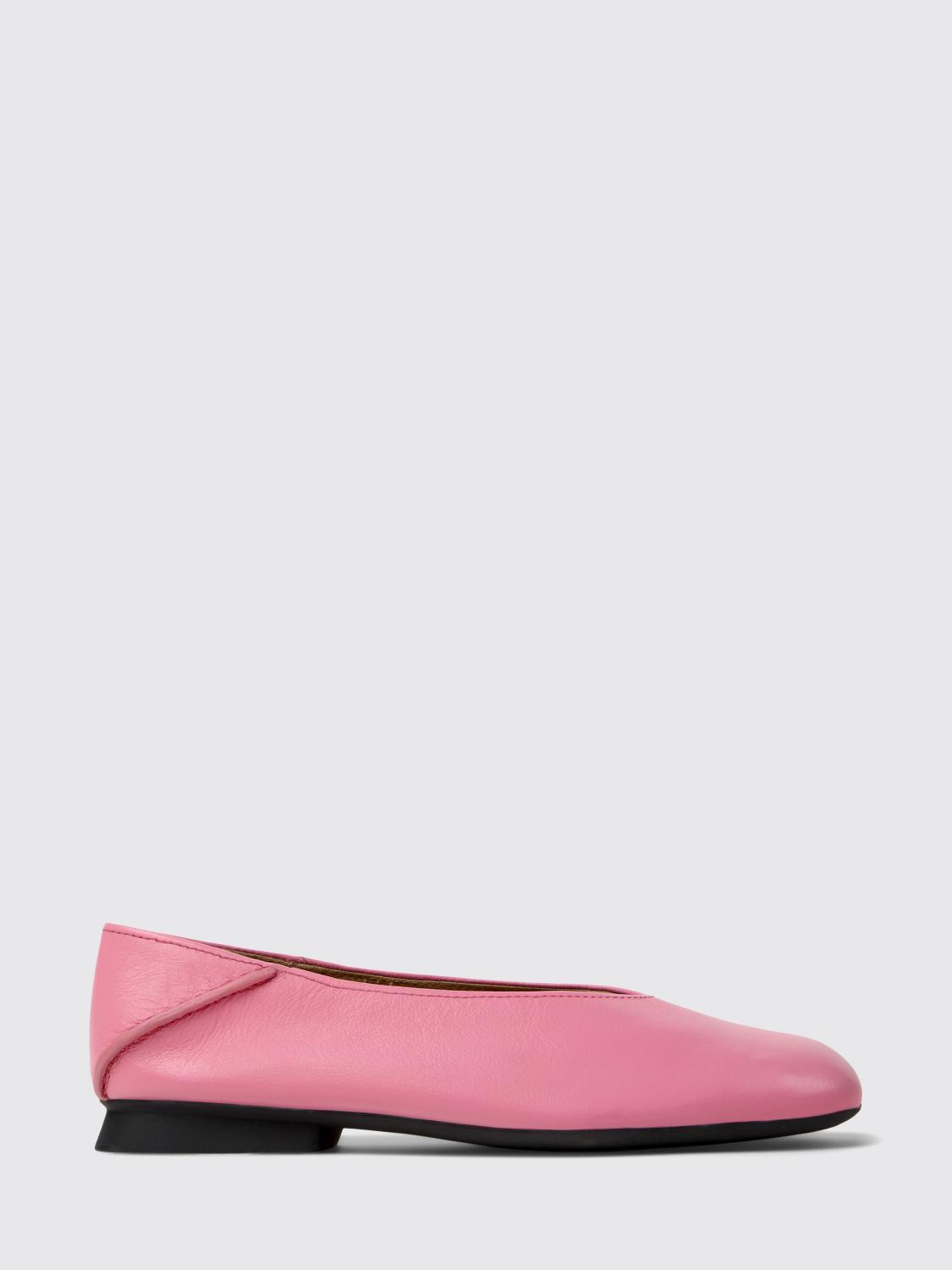 CAMPER Casi Myra Smooth Leather Round-Toe Ballet Flats