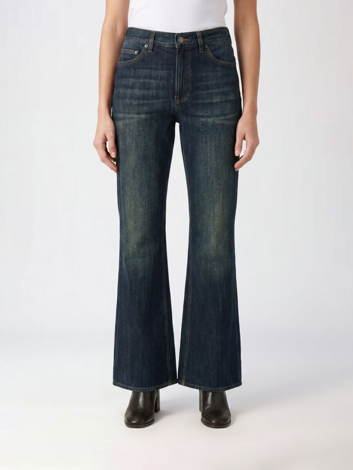 BURBERRY Jeans Woman color Blue