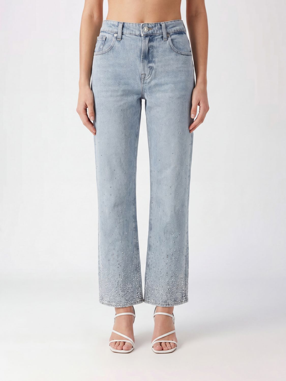 7 FOR ALL MANKIND Jeans Woman color Blue