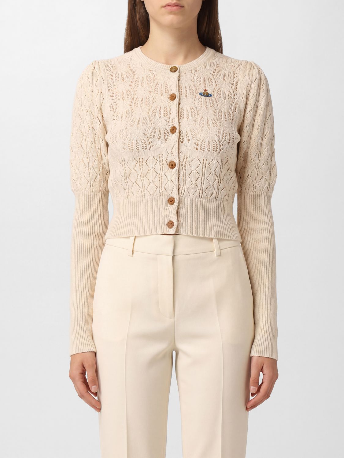 VIVIENNE WESTWOOD Sweater Woman color Beige