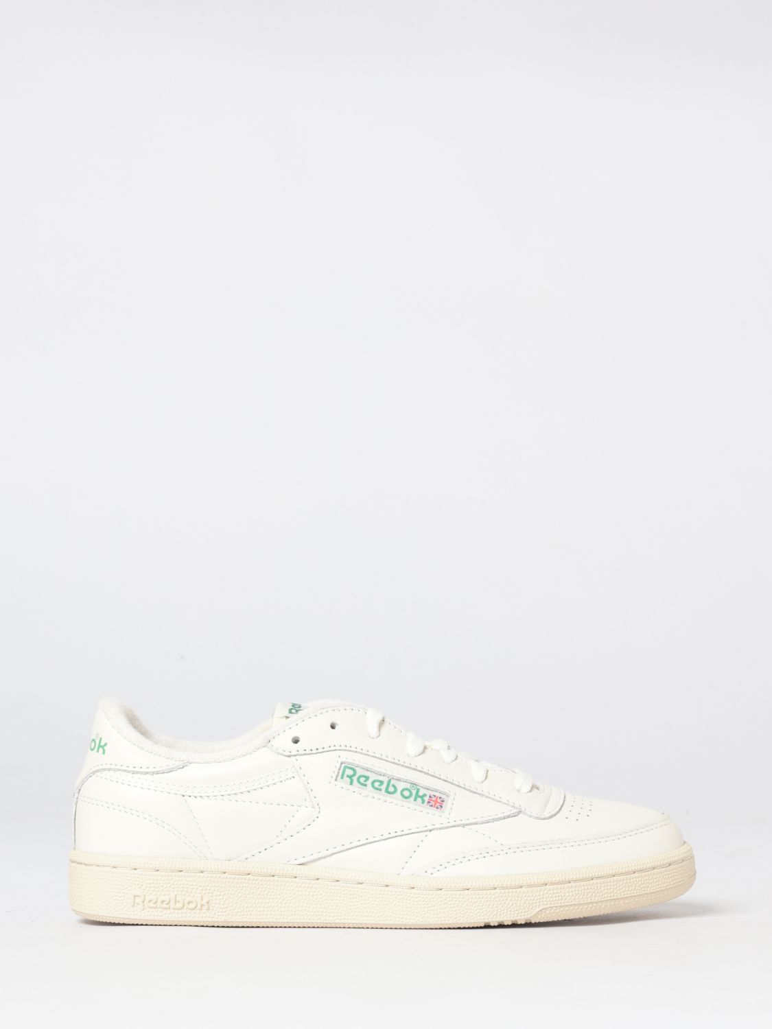 REEBOK Sneakers Club C 85 Vintage low top in pelle liscia con logo a contrasto