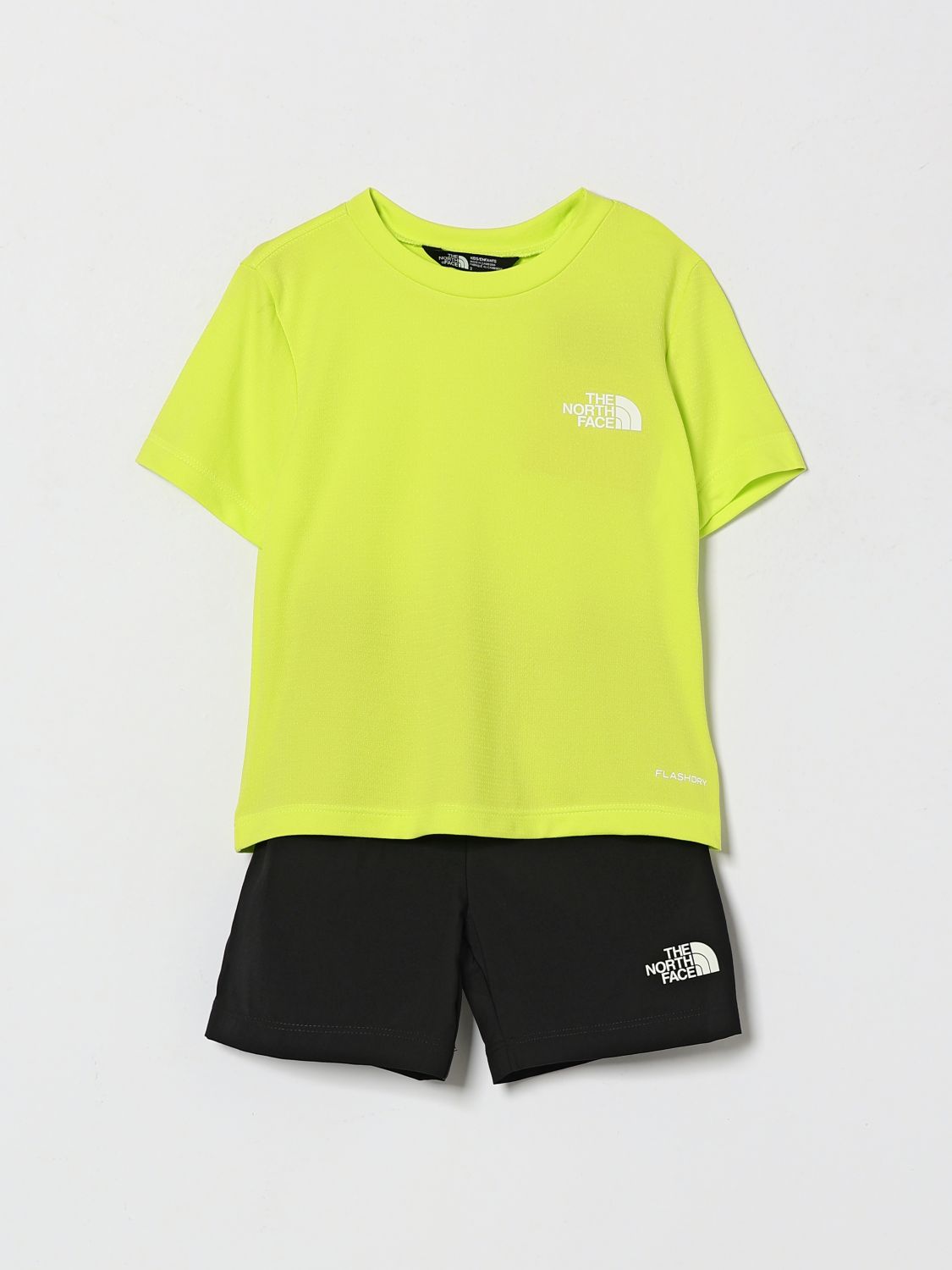 THE NORTH FACE Completo due pezzi da bambino in cotone con T-shirt e shorts