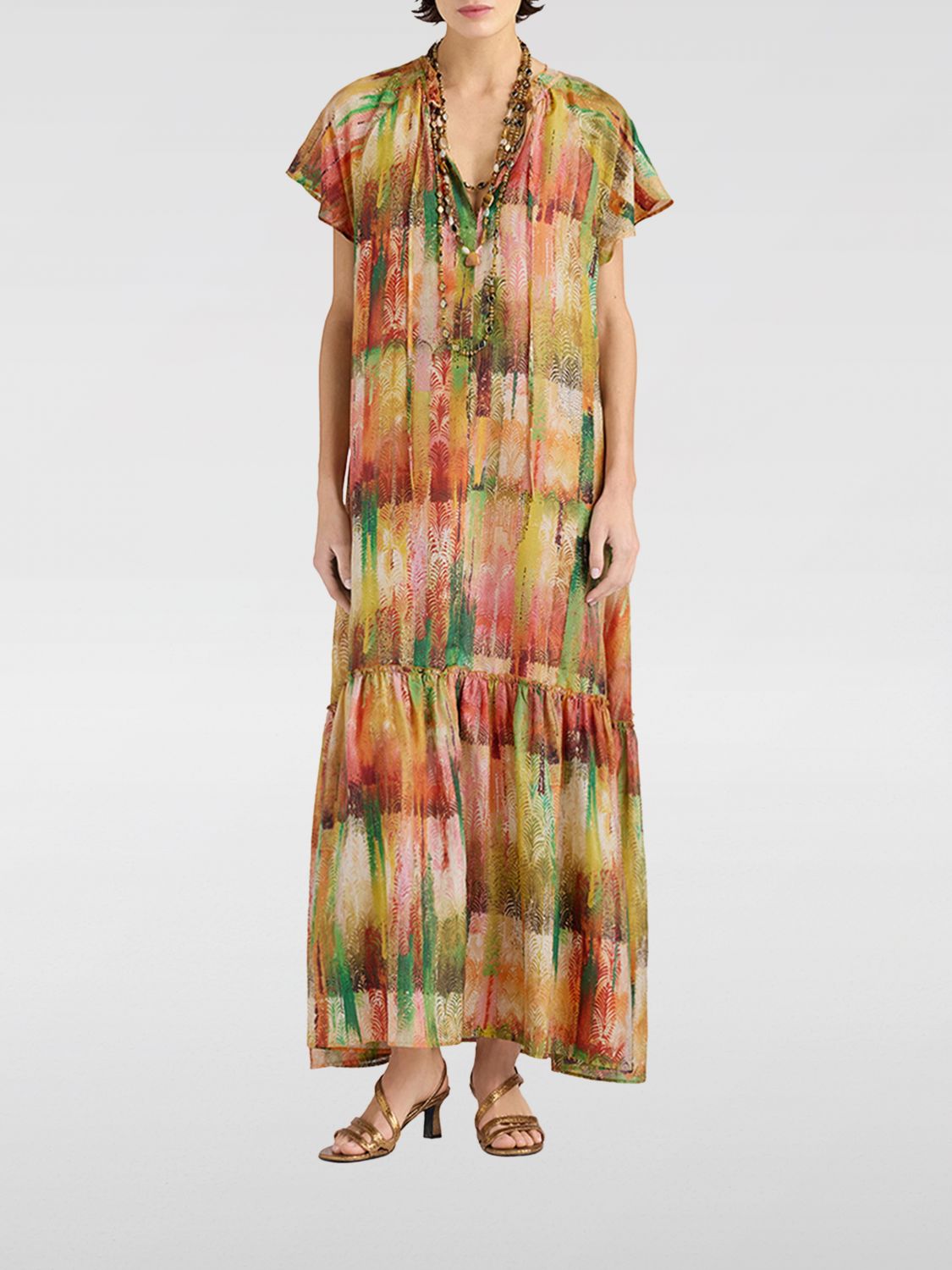MOMONÌ Dress Woman color Green