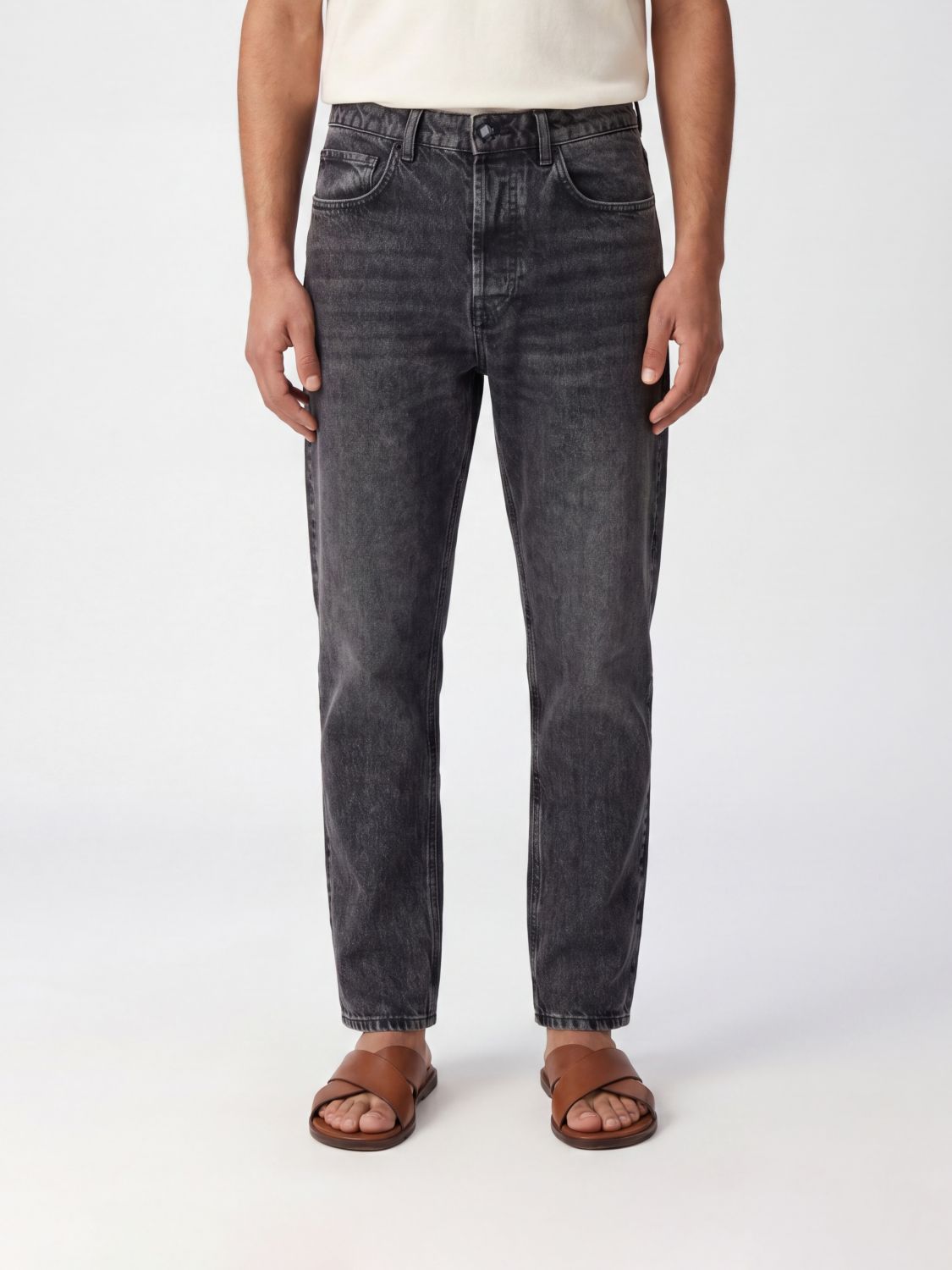 AMISH Jeans Men color Black