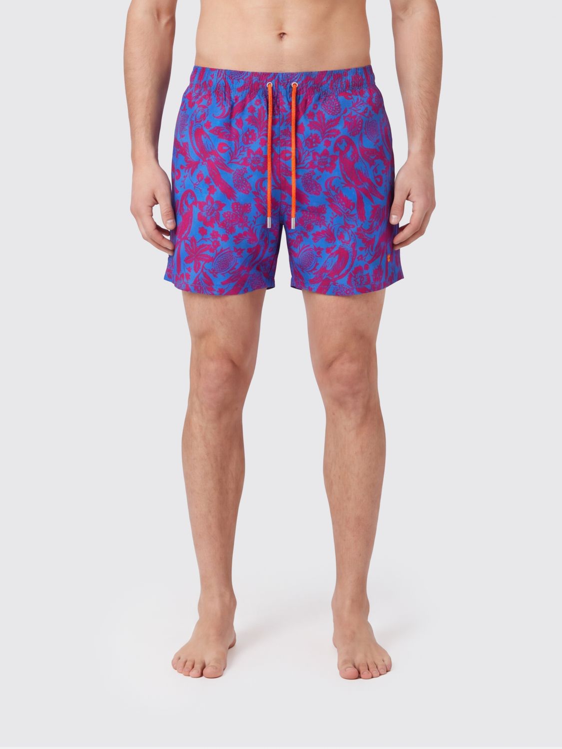 Gallo Tropical Floral Print Polyamide Swim Shorts