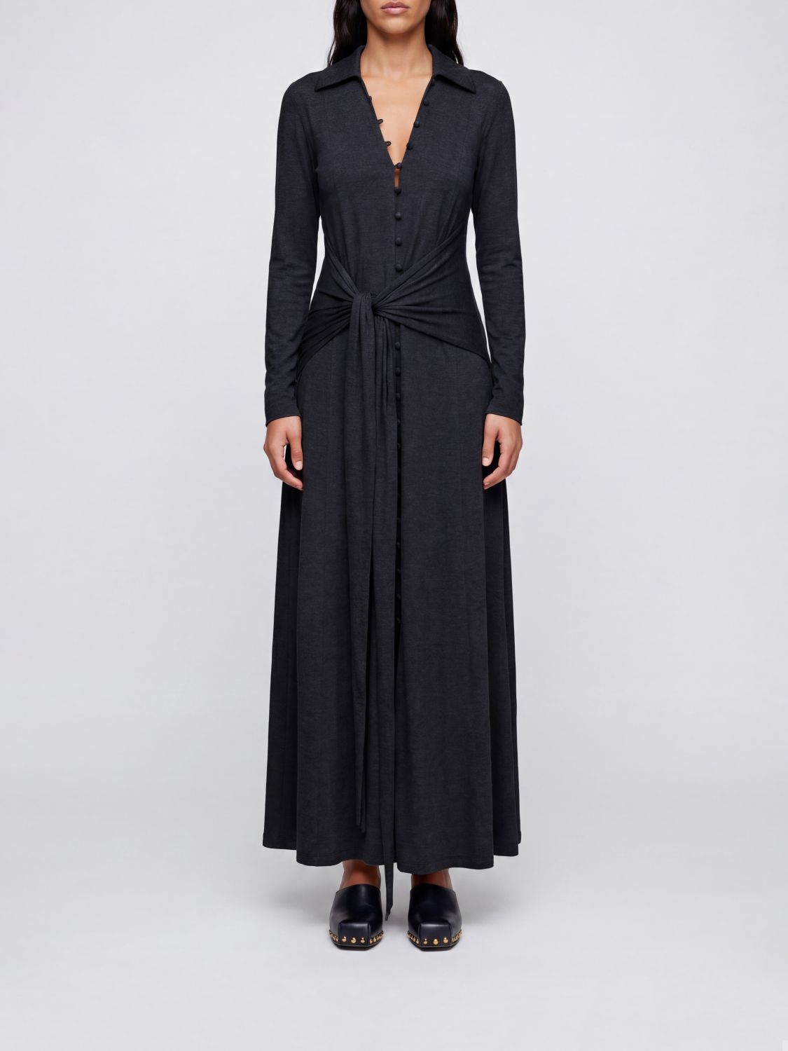 GANNI Dress Woman color Grey