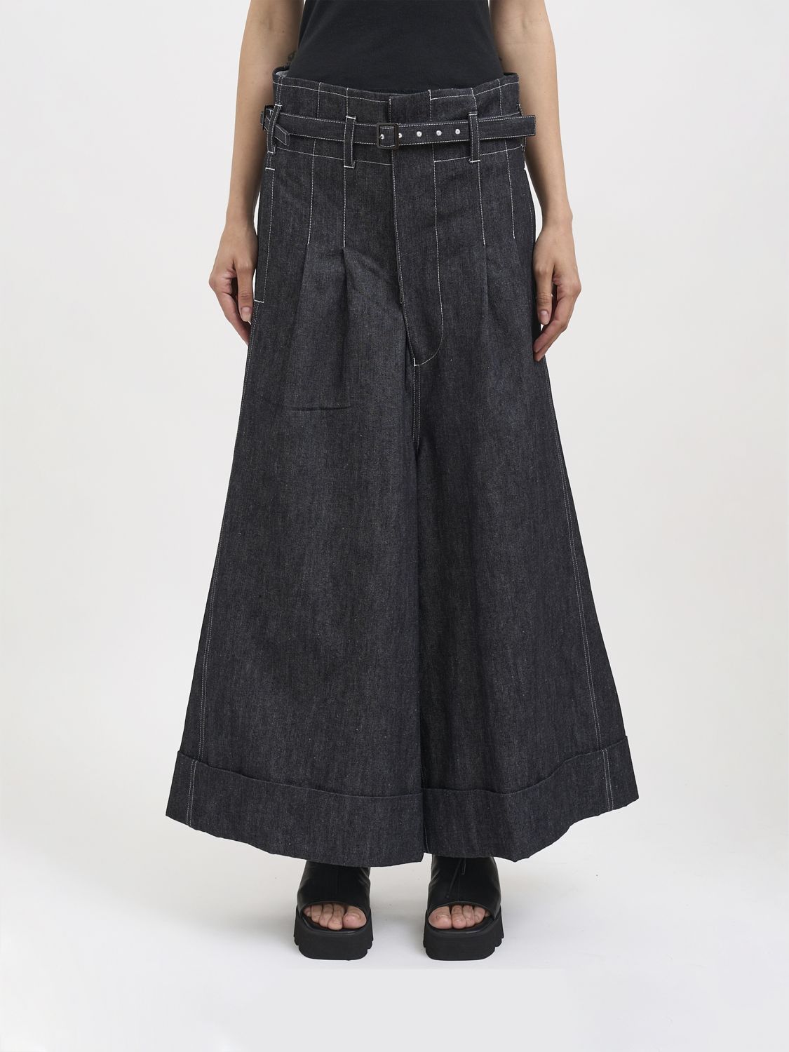 JUNYA WATANABE Jeans Woman color Blue
