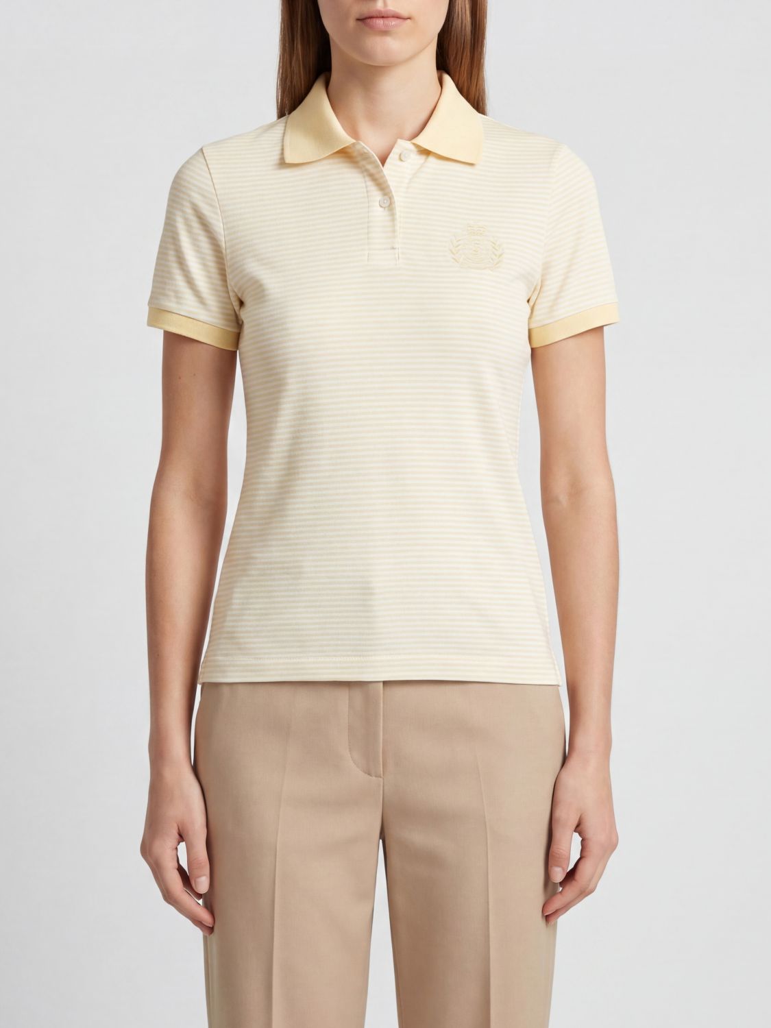 SPORTY & RICH Polo Shirt Woman color Yellow