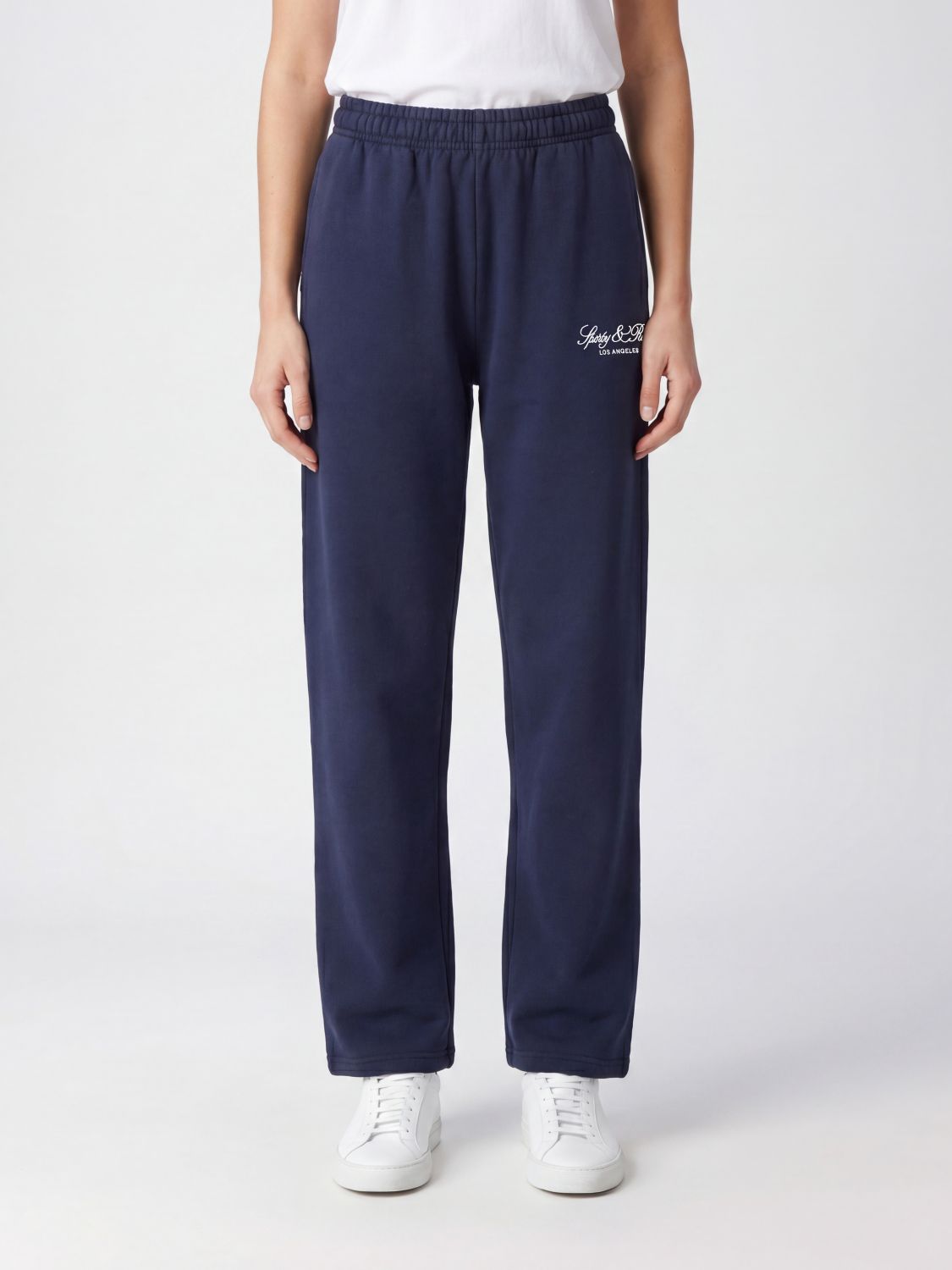 SPORTY & RICH Pants Woman color Navy