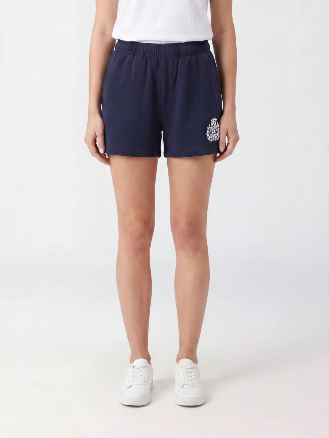 SPORTY & RICH Shorts Woman color Navy