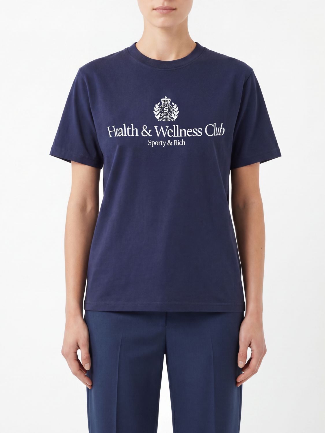 SPORTY & RICH T-Shirt Woman color Navy