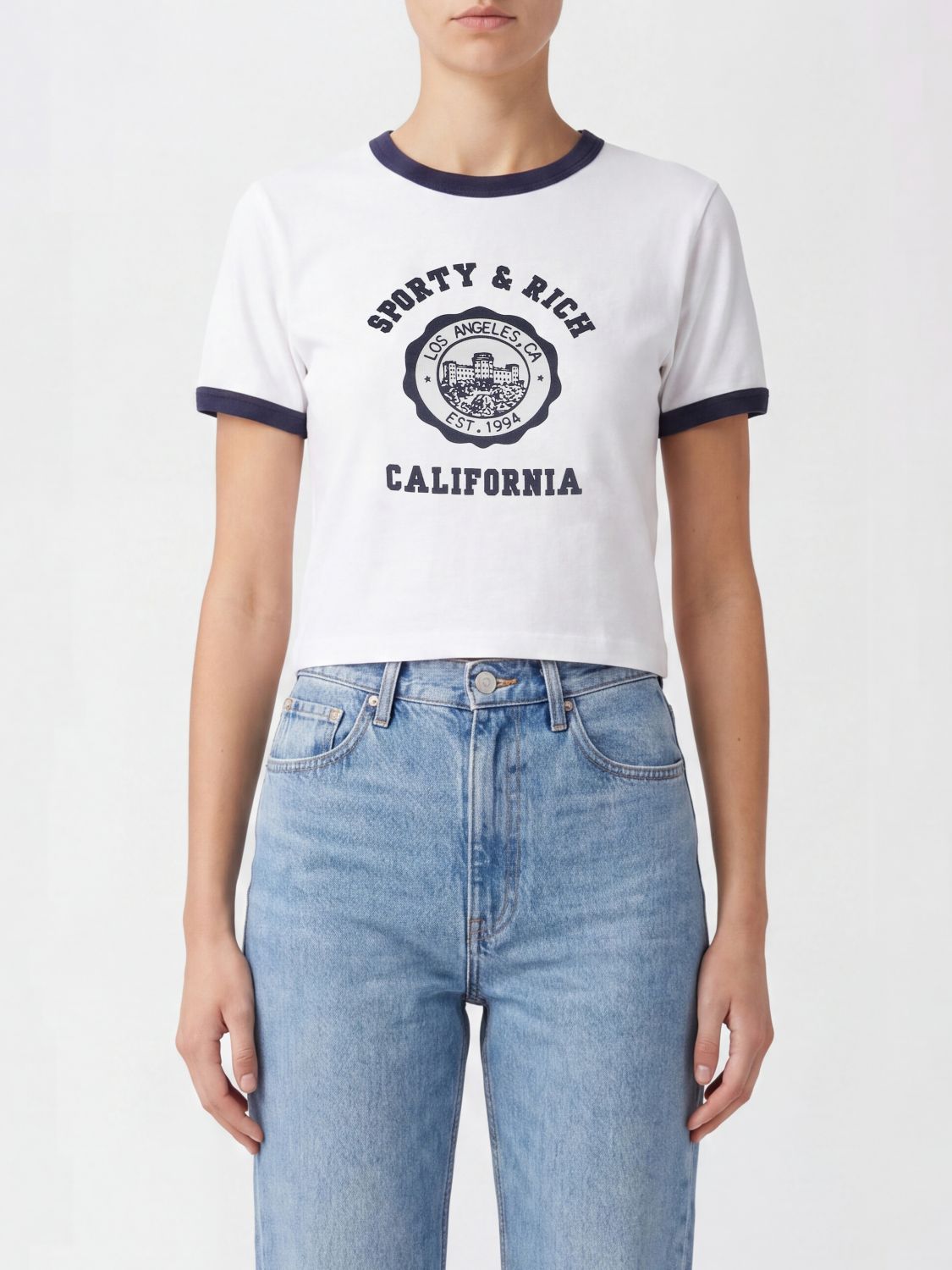 SPORTY & RICH T-Shirt Woman color Navy