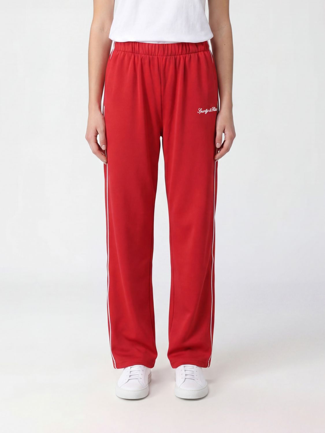 SPORTY & RICH Pants Woman color Red