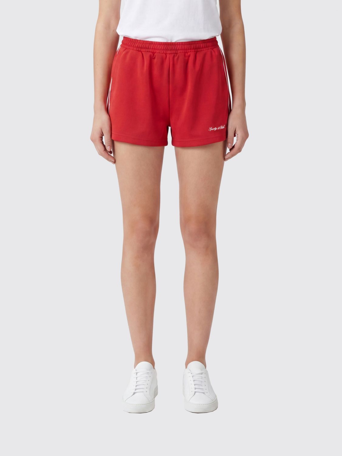 SPORTY & RICH Shorts Woman color Red