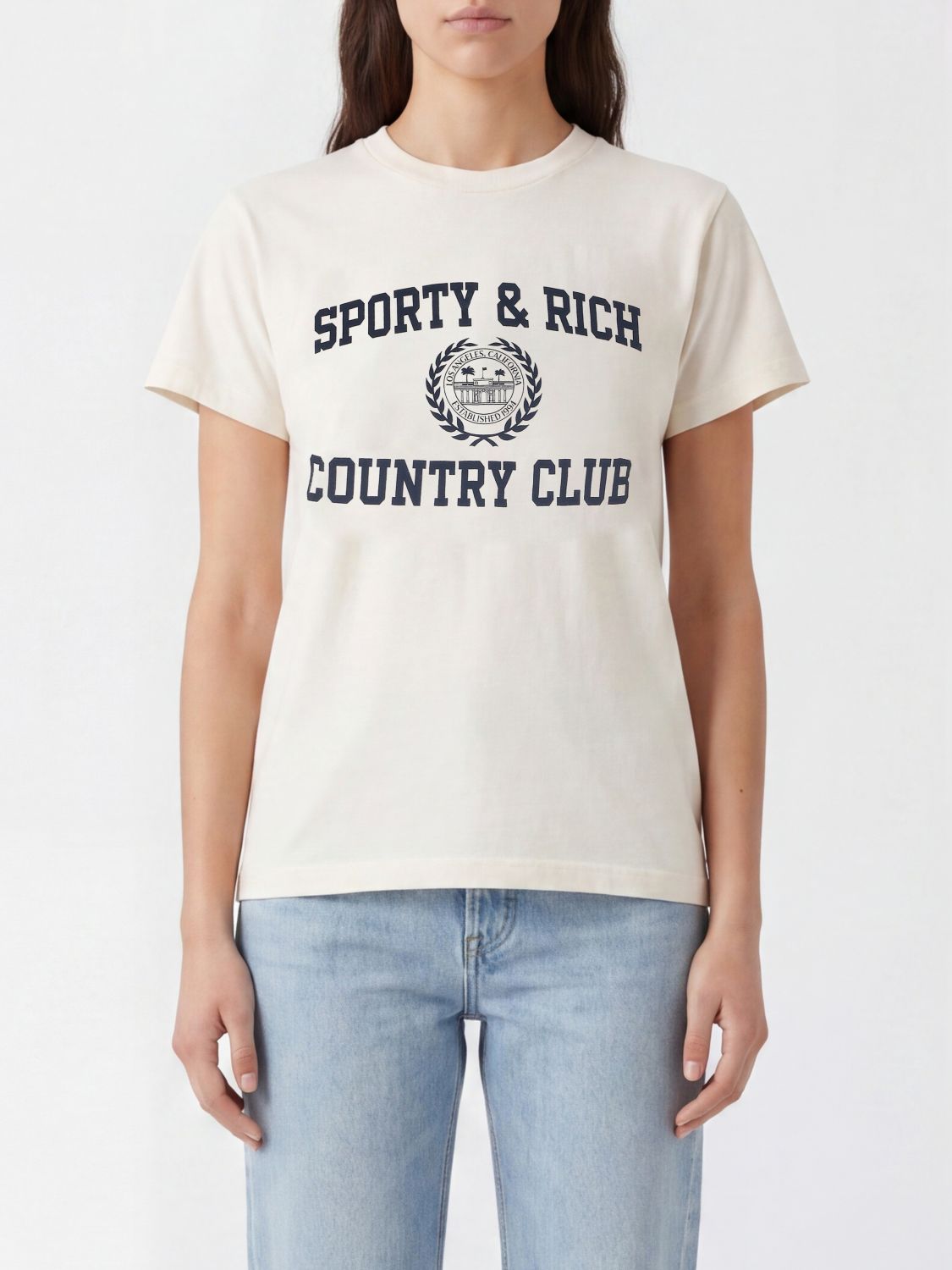 SPORTY & RICH T-Shirt Woman color Ecru