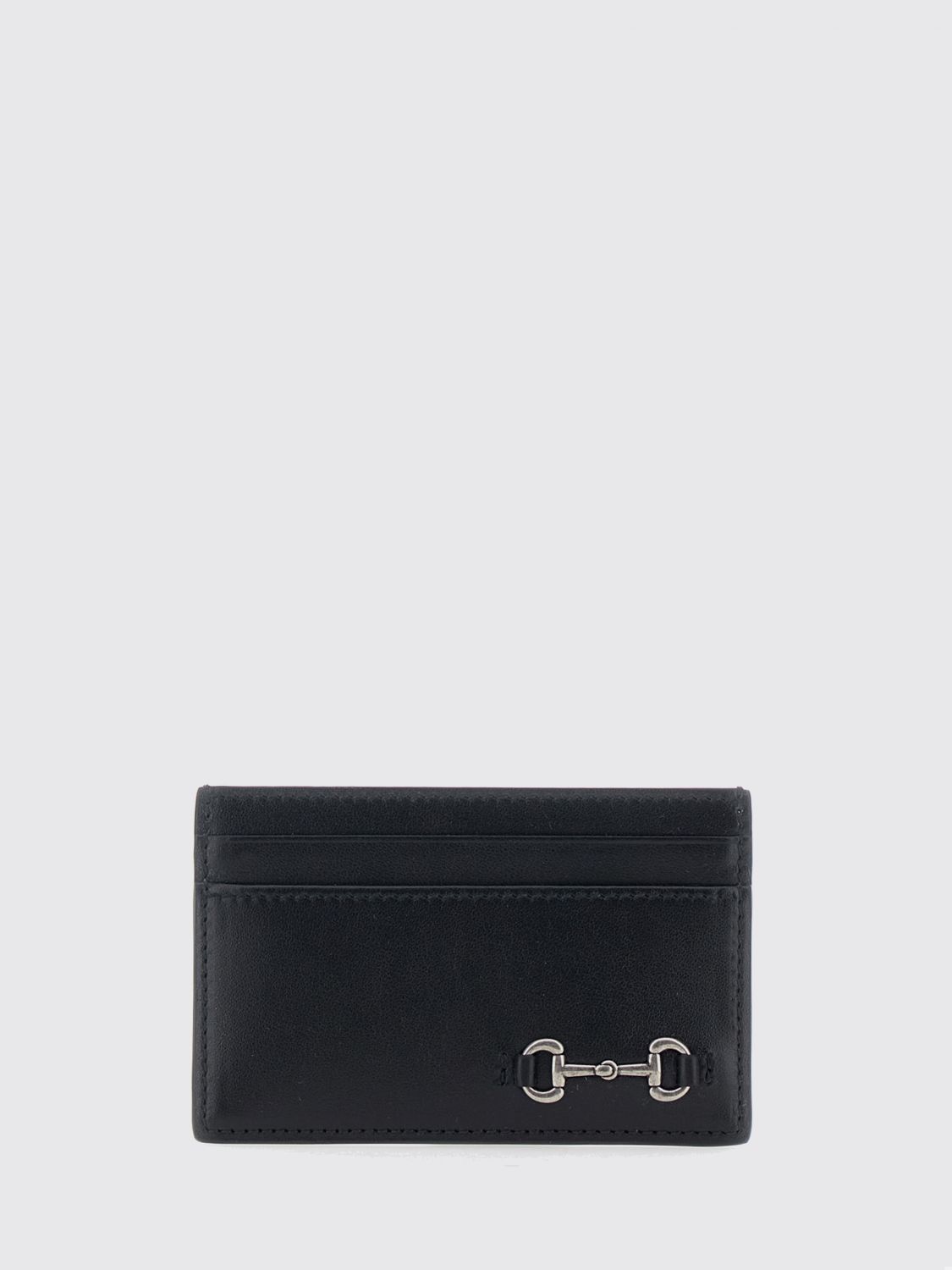 GUCCI Horsebit Five-Slot Smooth Calfskin Card Holder　GUCCI ホースビット 5 スロット スムース カーフスキン カード ホルダー GUCCI