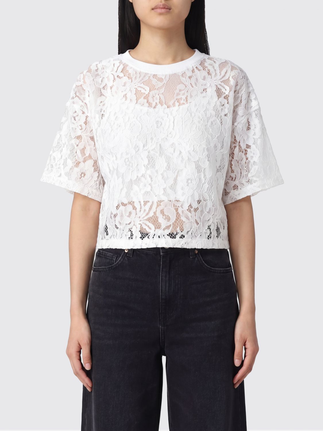 PINKO Top Woman color White