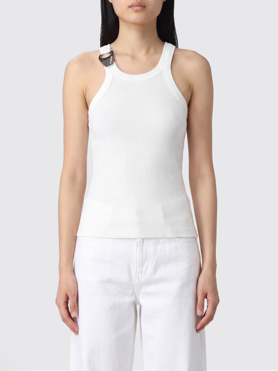 PINKO Top Woman color White