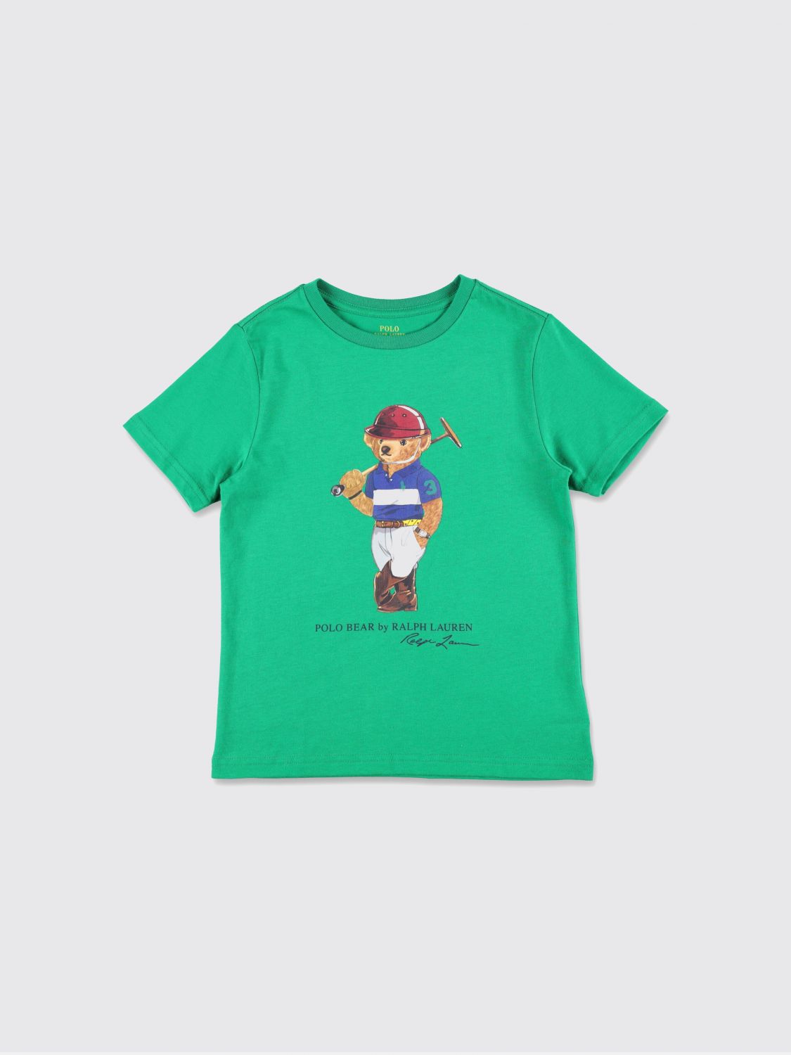 POLO RALPH LAUREN T-Shirt Bambino colore Verde