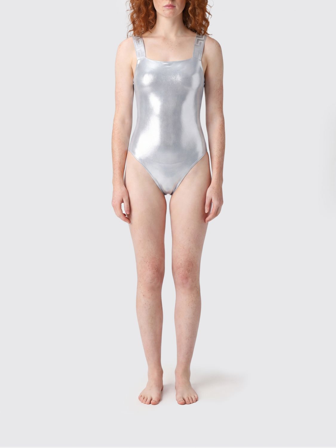 VERSACE Swimsuit Woman color Steel