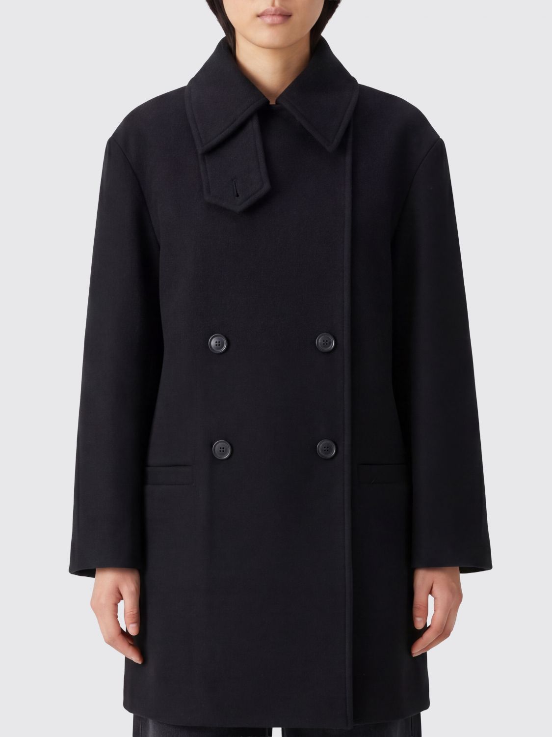 TOTEME Coat Woman color Black