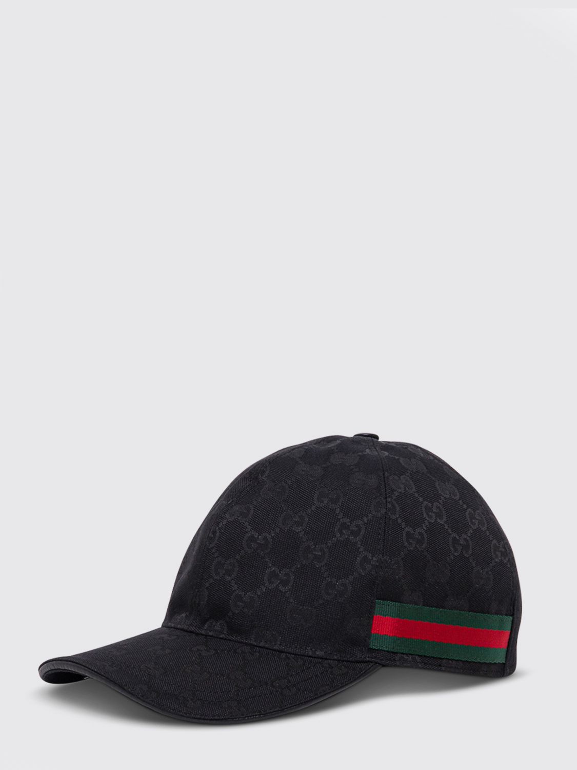 GUCCI GG-Monogramm-Baseballkappe aus Stoff mit Streifenmuster