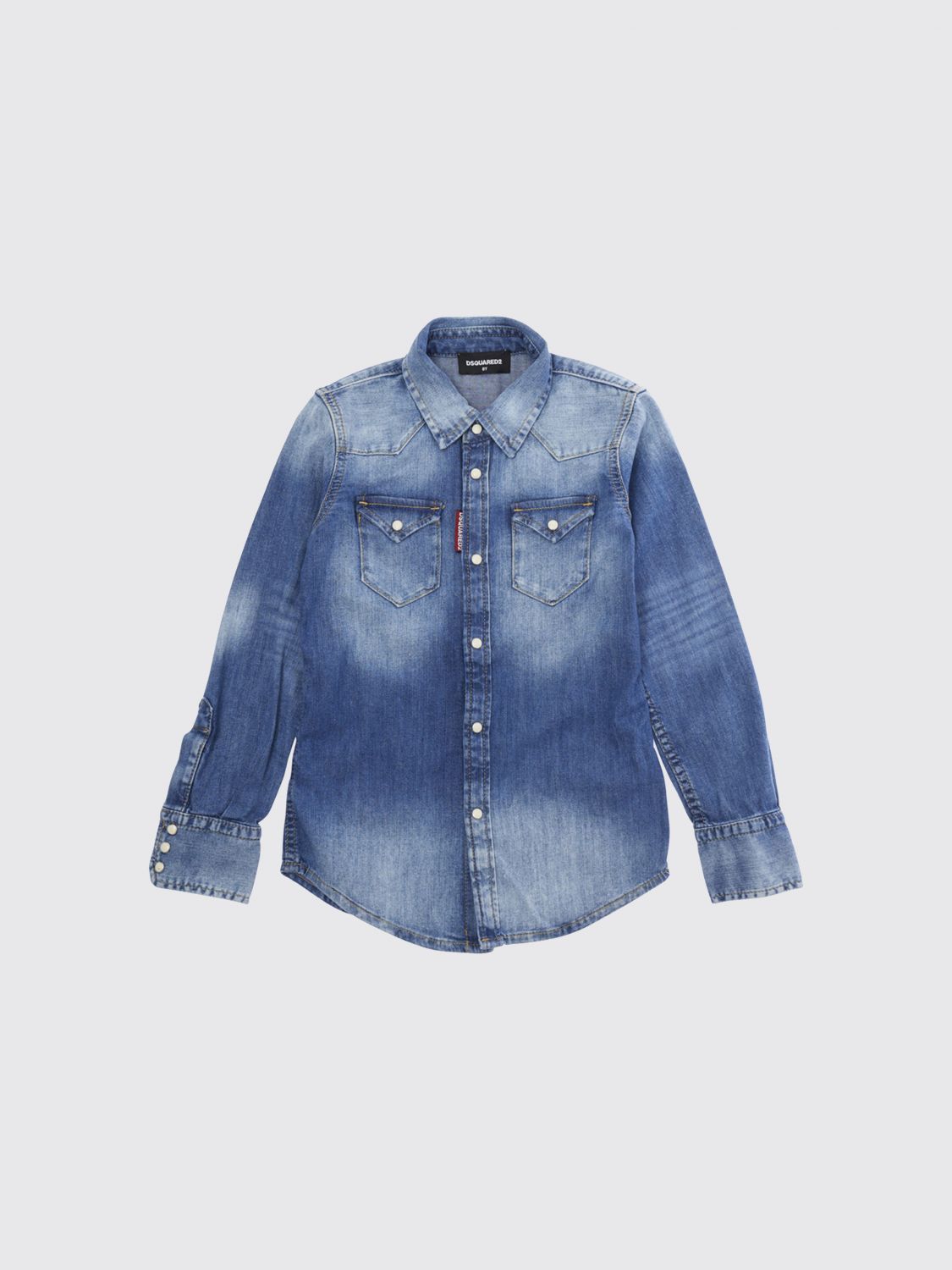 DSQUARED2 Shirt Kids color Blue